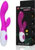 Вагинально-клиторальный вибромассажер Brighty 20 см - онлайн секс шоп Мир Оргазма