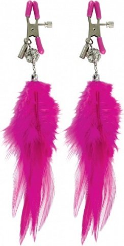        Fancy Feather Nipple Clamps,  3,        Fancy Feather Nipple Clamps