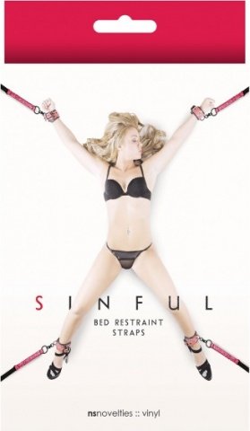    Sinful Bed Restraint Straps ,  2,    Sinful Bed Restraint Straps 