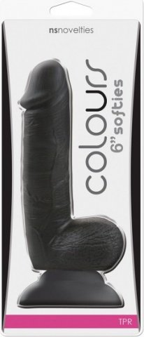  Colours - Softies 6 Dildo - Black    17 ,  2,  Colours - Softies 6 Dildo - Black    17 