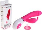 Мощный силиконовый вибратор Pretty Love Gene (30 режимов) 20 см - интернет магазин секс товаров Мир Оргазма