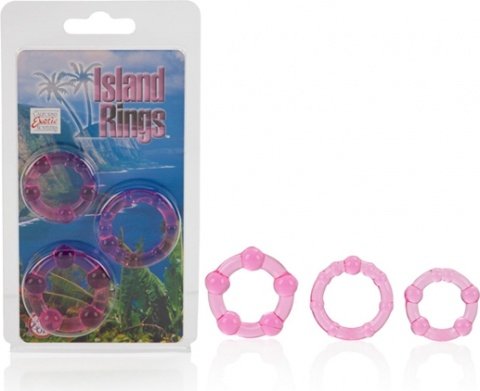   3-   Island Rings - Pink,   3-   Island Rings - Pink