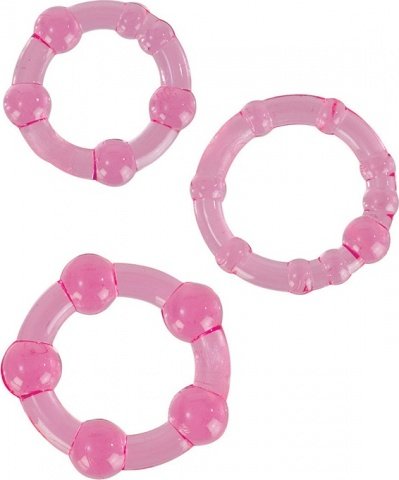   3-   Island Rings - Pink,  6,   3-   Island Rings - Pink