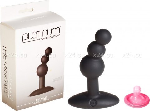   Platinum Premium Silicone - The Minis Bubble Small - Black S ,  2,   Platinum Premium Silicone - The Minis Bubble Small - Black S 