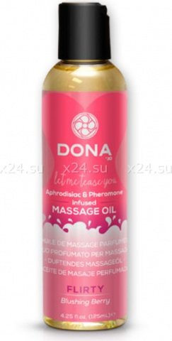   dona scented massage oil flirty aroma: blushing berry,   dona scented massage oil flirty aroma: blushing berry
