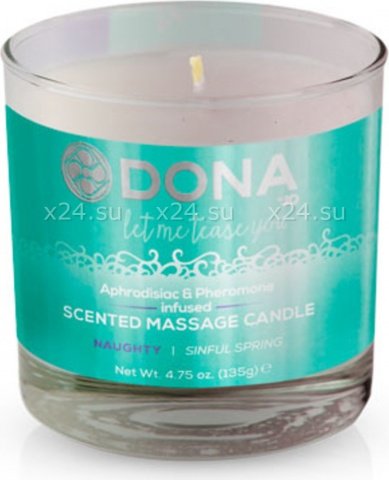   dona scented massage candle naughty aroma: sinful spring,   dona scented massage candle naughty aroma: sinful spring