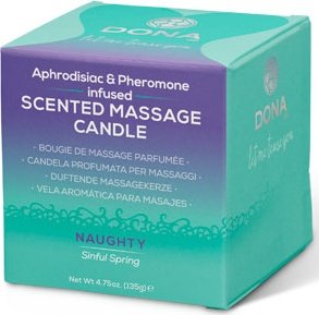   dona scented massage candle naughty aroma: sinful spring,  2,   dona scented massage candle naughty aroma: sinful spring