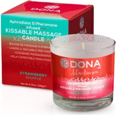    dona kissable massage candle strawberry souffle,  2,    dona kissable massage candle strawberry souffle