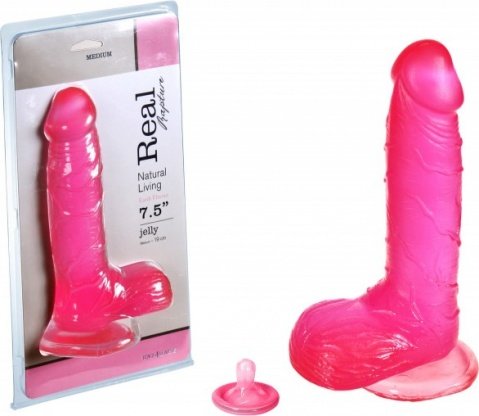  jelly dildo real rapture pink 7.5 t4l 22 ,  2,  jelly dildo real rapture pink 7.5 t4l 22 