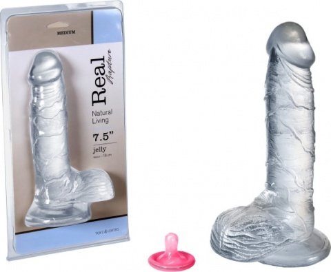  jelly dildo real rapture clear 7.5 t4l 22 ,  jelly dildo real rapture clear 7.5 t4l 22 