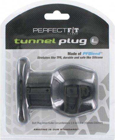    - perfect fit tunnel plug black l,  3,    - perfect fit tunnel plug black l