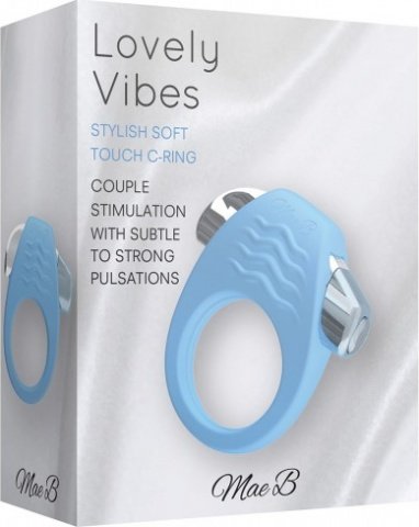     stylish soft touch c-ring blue,  2,     stylish soft touch c-ring blue