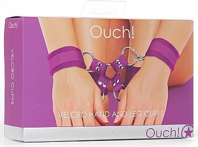    Velcro hand and leg cuffs purple SH-OU052PUR,  2,    Velcro hand and leg cuffs purple SH-OU052PUR