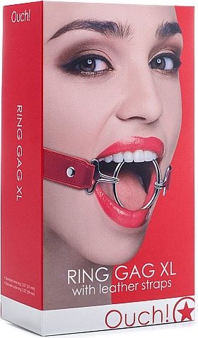 Ouch! ring gag xlred sh-ou105red,  2, Ouch! ring gag xlred sh-ou105red