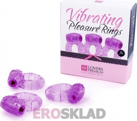 - Pleasure Rings Purple (3 pcs),  2,  - Pleasure Rings Purple (3 pcs)