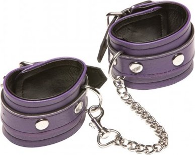  x-play love chain wrist cuffs purple xp,  x-play love chain wrist cuffs purple xp
