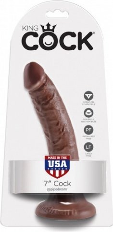 Cock 7 inch brown,  2, Cock 7 inch brown