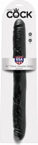 Cock 16 inch thick double black,  2, Cock 16 inch thick double black