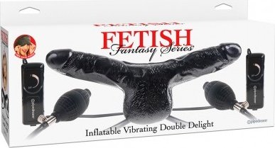 Inflatable Vibrating Double Delight    ,  2, Inflatable Vibrating Double Delight    