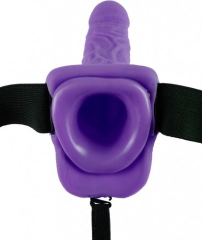 Hollow strap-on w balls 7 purple,  3, Hollow strap-on w balls 7 purple