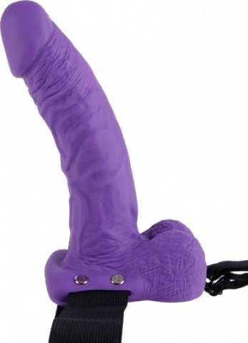 Hollow strap-on w balls 7 purple,  4, Hollow strap-on w balls 7 purple