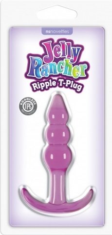   Jelly Rancher T-Plug - Ripple - Purple,  2,   Jelly Rancher T-Plug - Ripple - Purple