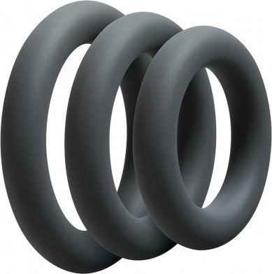 Optimale 3 c-ring set thick slate, Optimale 3 c-ring set thick slate