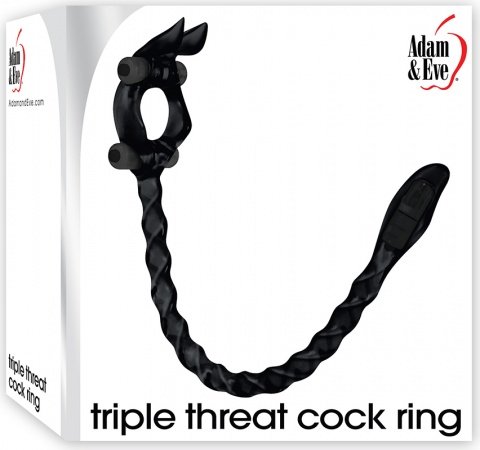 Triple threat cock ring black,  2, Triple threat cock ring black