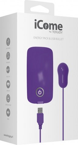 Energy pack with usb bullet purple,  2, Energy pack with usb bullet purple
