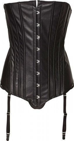 Corset with front lace xl black, Corset with front lace xl black
