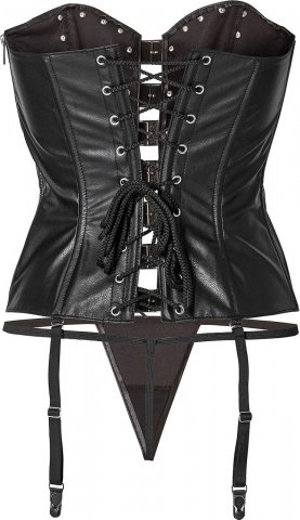 Corset with buckles l black,  2, Corset with buckles l black