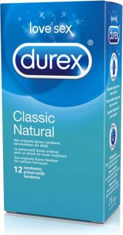 Durex classic naturel 6 x 12 pcs, Durex classic naturel 6 x 12 pcs