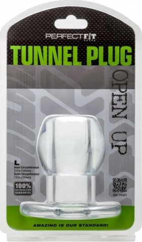 Ass tunnel plug silicone clear l,  2, Ass tunnel plug silicone clear l