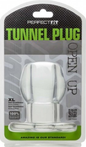 Ass tunnel plug silicone clear xl,  2, Ass tunnel plug silicone clear xl