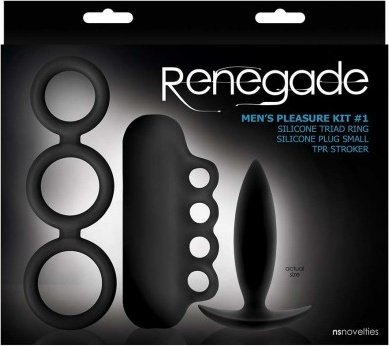 Renegade - Mens Pleasure Kit - Black   3    ,  2, Renegade - Mens Pleasure Kit - Black   3    