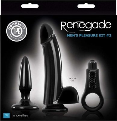 Renegade - Mens Pleasure Kit - Black   3    ,  2, Renegade - Mens Pleasure Kit - Black   3    
