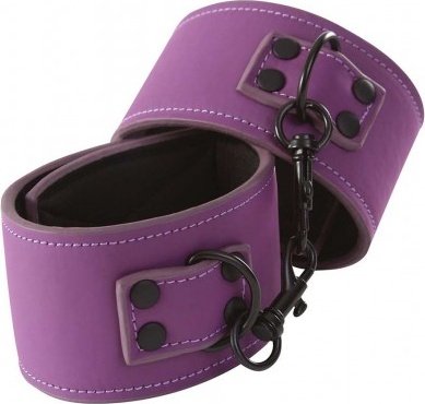 Lust bondage wrist cuffs purple, Lust bondage wrist cuffs purple