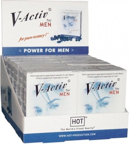 Hot v-activ for men 20c. disp 12pcs,  2, Hot v-activ for men 20c. disp 12pcs