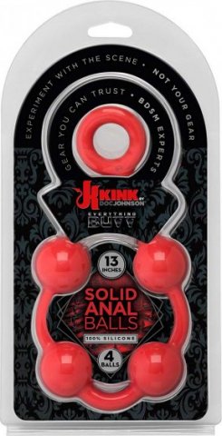 Smooth anal balls 13 inch red,  2, Smooth anal balls 13 inch red