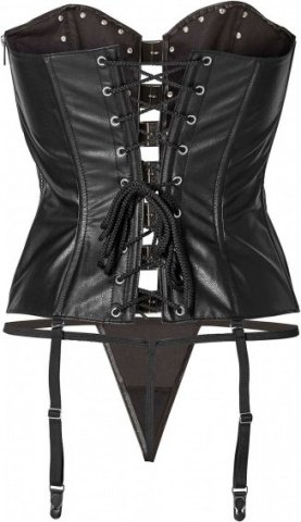 Corset with buckles s black,  2, Corset with buckles s black