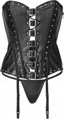 Corset with buckles m black, Corset with buckles m black