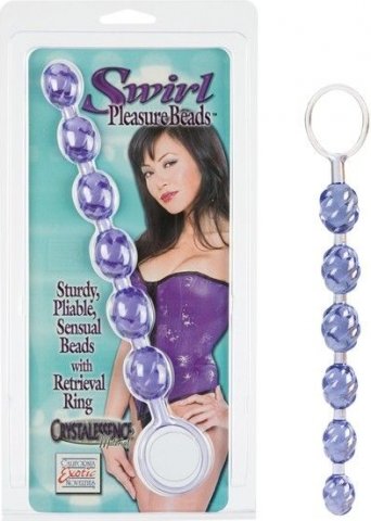Swirl pleasure beads purple, Swirl pleasure beads purple