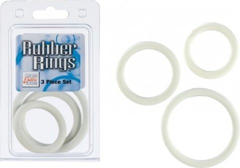 Rubber ring white set 3pcs, Rubber ring white set 3pcs