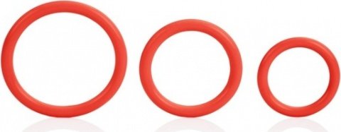 Tri-rings red,  2, Tri-rings red