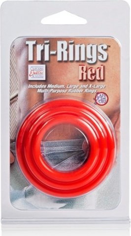 Tri-rings red,  3, Tri-rings red