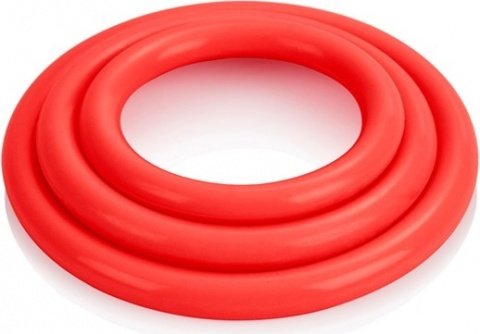 Tri-rings red,  5, Tri-rings red