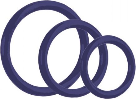 Tri-rings blue,  6, Tri-rings blue