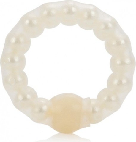 Pearl beaded prolong ring white,  2, Pearl beaded prolong ring white