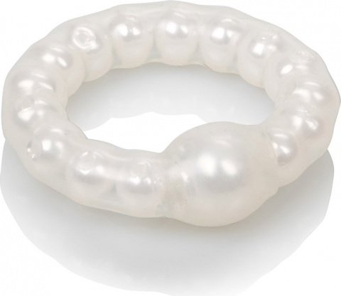 Pearl beaded prolong ring white,  5, Pearl beaded prolong ring white