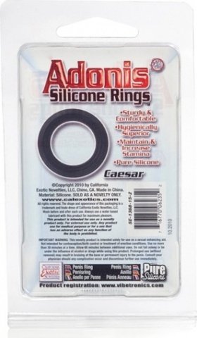 Adonis silicone rings caeser black,  3, Adonis silicone rings caeser black